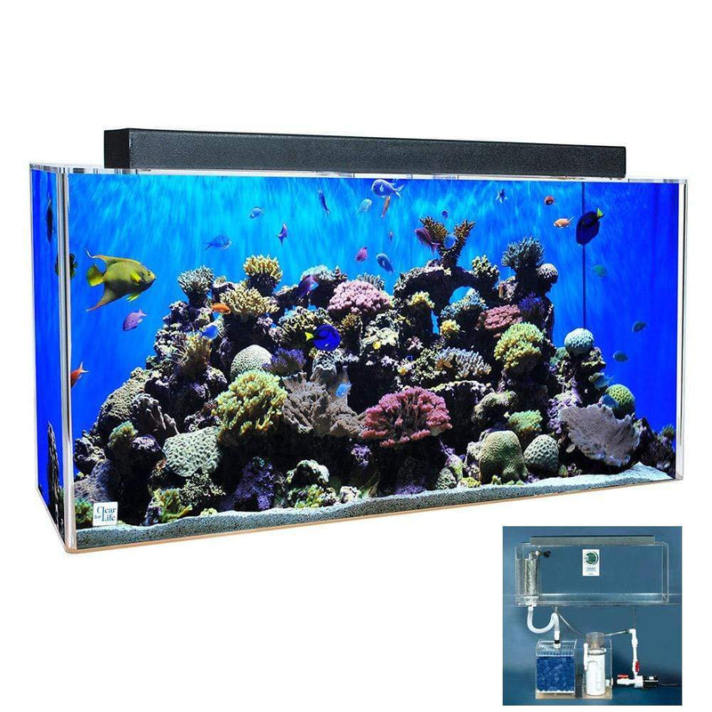 Clear-For-Life Deluxe - All-In-One Fresh or Saltwater Acrylic Rect. Aquarium - 50-300 Galllons