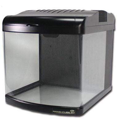 JBJ 12 Gallon Nano Cube - Fresh or Saltwater Glass Aquarium (MT-408-LED)